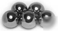 Five 20MM dia chrome steel bearing balls 