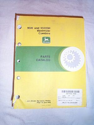 John deere 9500 9500SH maximizer combine parts catalog