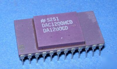 New DAC1201HCD nsc 24PIN purple ceramic dip rare 1970's