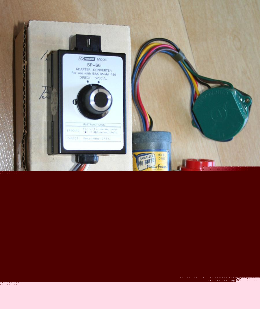 Vintage b&k sp-66 crt tube test adapter/converter 466