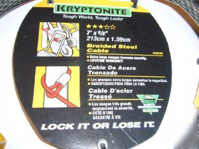 New 2 ingersoll rand kryptonite braided steel cable 