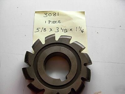 5/8 x 3-1/2 x 1-1/4 concave hss milling cutter #3081