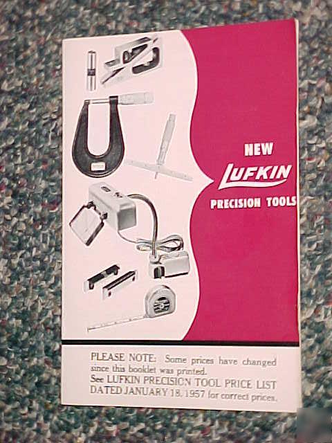 Lufkin precision tool price list 1/ 1957 micrometer