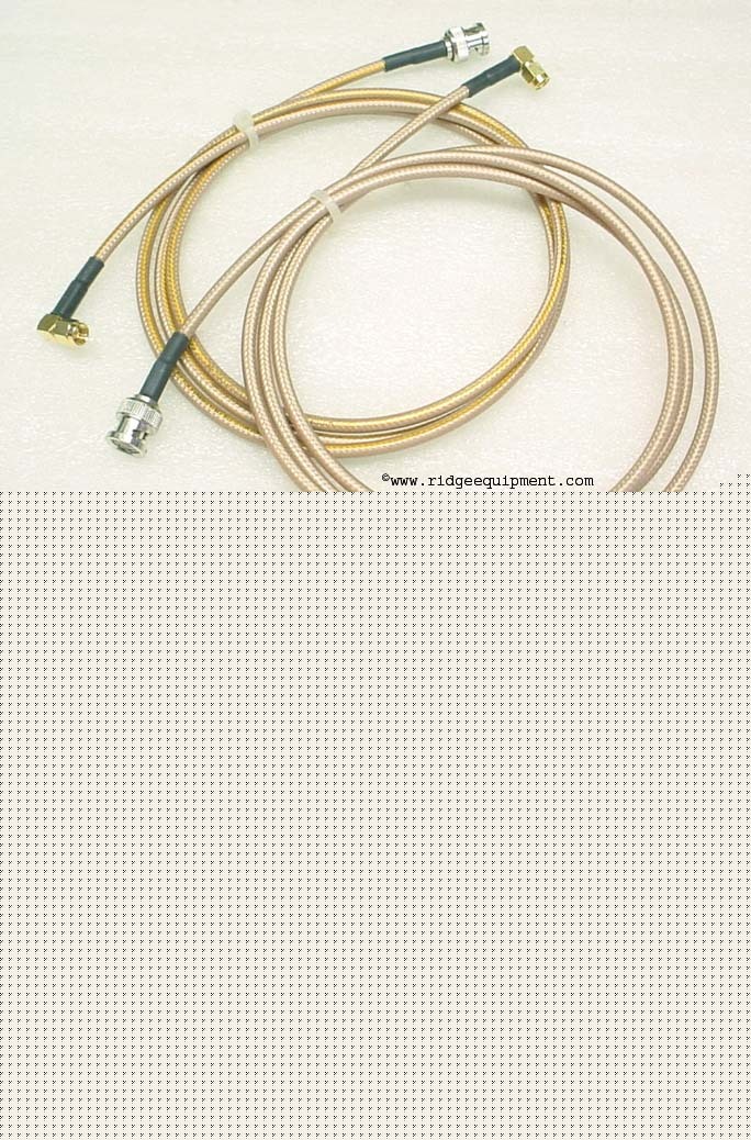 New qty 2 RG400 cables 5FT bnc-m sma-m 12.4GHZ 3707