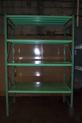 Penco bulk storage shelving lighter then pallet rack