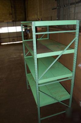 Penco bulk storage shelving lighter then pallet rack