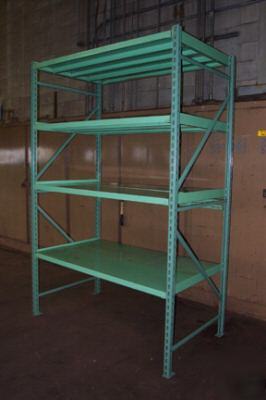 Penco bulk storage shelving lighter then pallet rack