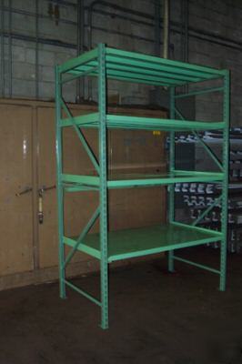 Penco bulk storage shelving lighter then pallet rack