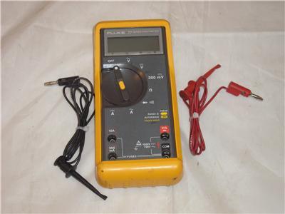 Fluke 77 series ii digital multimeter with leads
