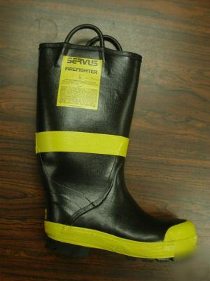 Servus #15192 firefighter firefighting boots fire sz 5