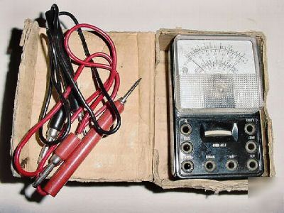 Vintage thoro test midland ohm volt meter model t-1K 