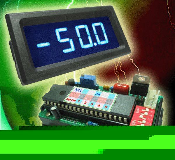 50A dc blue led digital panel current meter +regulator
