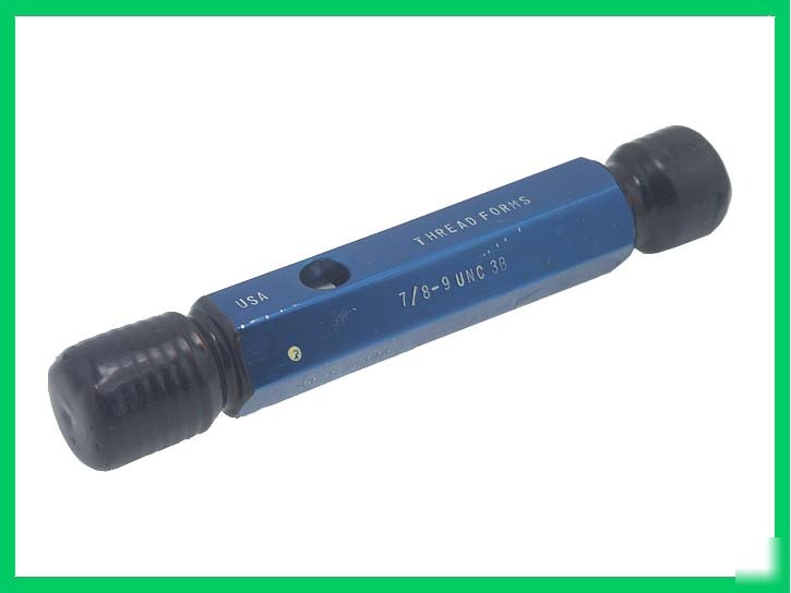 7/8-9 unc class 3B go-nogo thread gage, thread forms