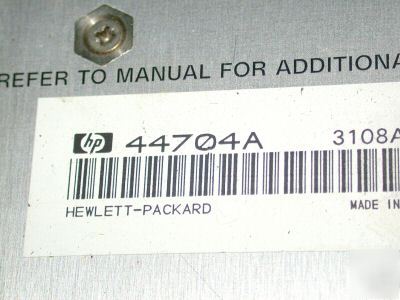 Hewlett packard 16BIT voltmeter plug in module 44704A 