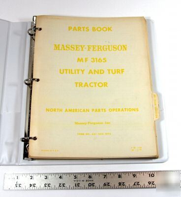 Massey ferguson parts bk - tractor mf 3165 utility/turf