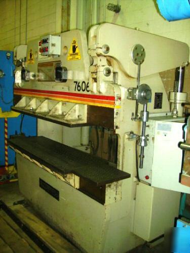 Used accurpress hydro-mechanical press brake 6' 60 ton