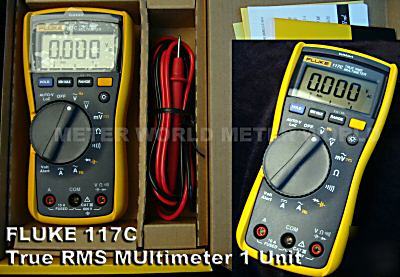 New fluke 117 multimeter dmm w extra smd clip