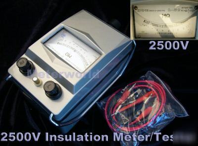 New 2500V 2500MOHM insulation resistance meter tester 