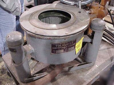 Tolhurst perforated basket centrifuge, 12
