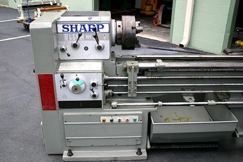 Used sharp â€œlâ€ series heavy duty lathe