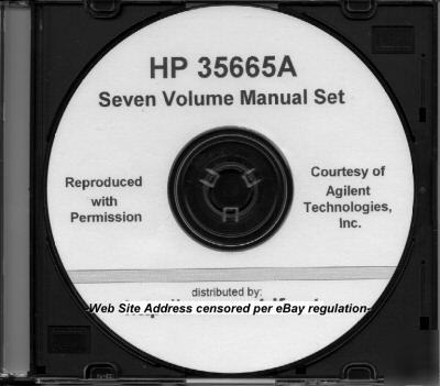 Agilent hp 35665A hp-ib programming manual + six more