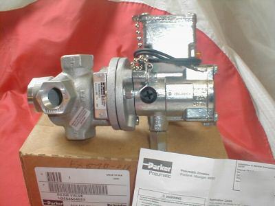 New parker N3554804553 3 way nc inline poppet valve 