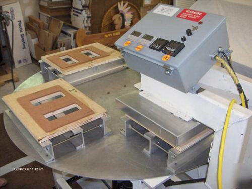 4 station rotary heat-sealing blister packaging machine
