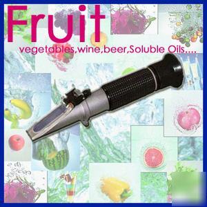 Brix refractometer atc 0-32% sugar fruit + 50 pipettes