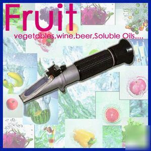 Brix refractometer atc 0-32% sugar fruit + 50 pipettes