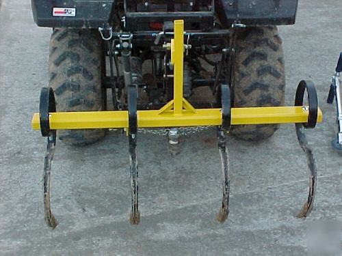 S-tine plow / cultivator for cat 0 3 pt hitch atv 