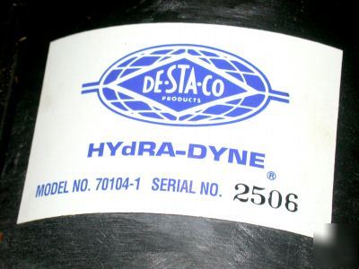 De-sta-co pneumatic/hydraulic pressure converter 70104