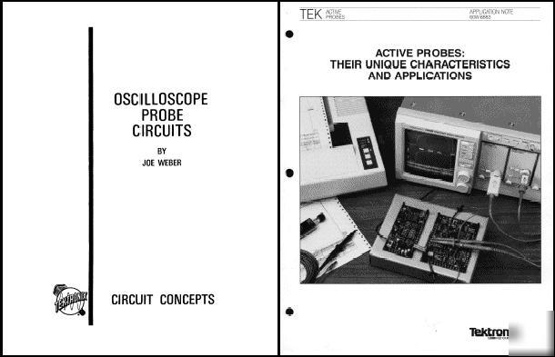 Tek active probes a/n and oscilloscope probe circuits