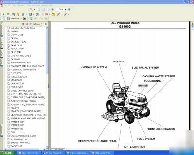 Kubota G2460G tractor parts manual