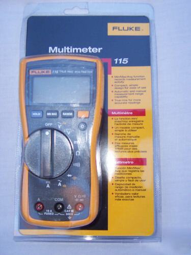 New fluke # 115 true-rms digital multimeter elec tester 