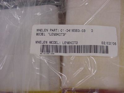 Whelen amber lens kit complete no 9M