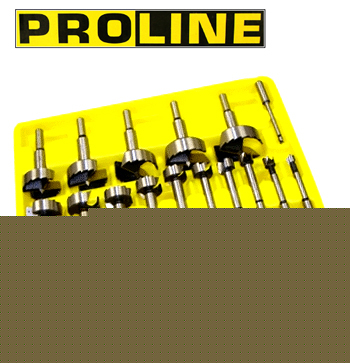 New proline 16 piece forstner drill bit set with case 