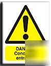 Concealed ent. sign-adh.vinyl-200X250MM(wa-122-ae)