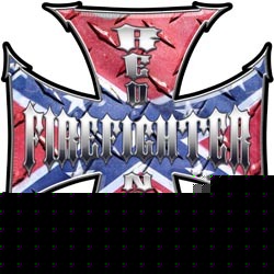 Firefighter decal reflective 12