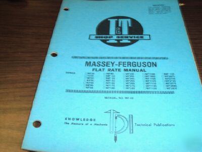Massey-ferguson flat rate service manual - 25-2805