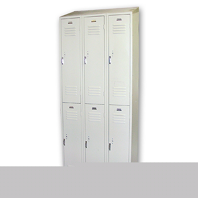 Penco products 6 door lockers tan