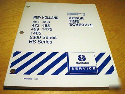 New holland 451 452 472 488 499 1465 1475 2328 manual