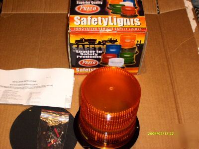 New preco amber strobe safety light