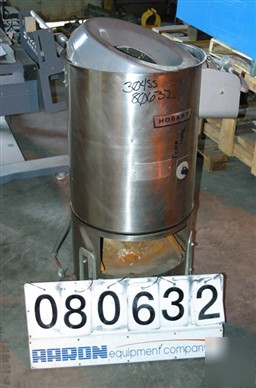 Used: hobart peeler, model 6430T. body is 304 stainless