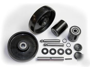 Lift-rite L50 palletjack aftermarket complete wheel kit