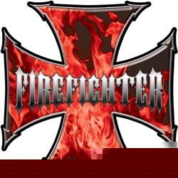 Firefighter decal reflective 6