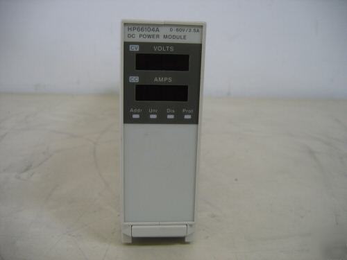 Hp agilent 66104A dc power module, 60V / 2.5A / 150W