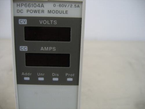 Hp agilent 66104A dc power module, 60V / 2.5A / 150W