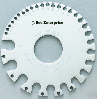 Jbee sheet metal gauge hvac tool wire steel thickness