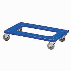 Wise polyethylene dolly flush deck roller cart grey