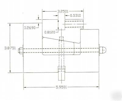 Midwest press brake adjustable crown die holder 120.5